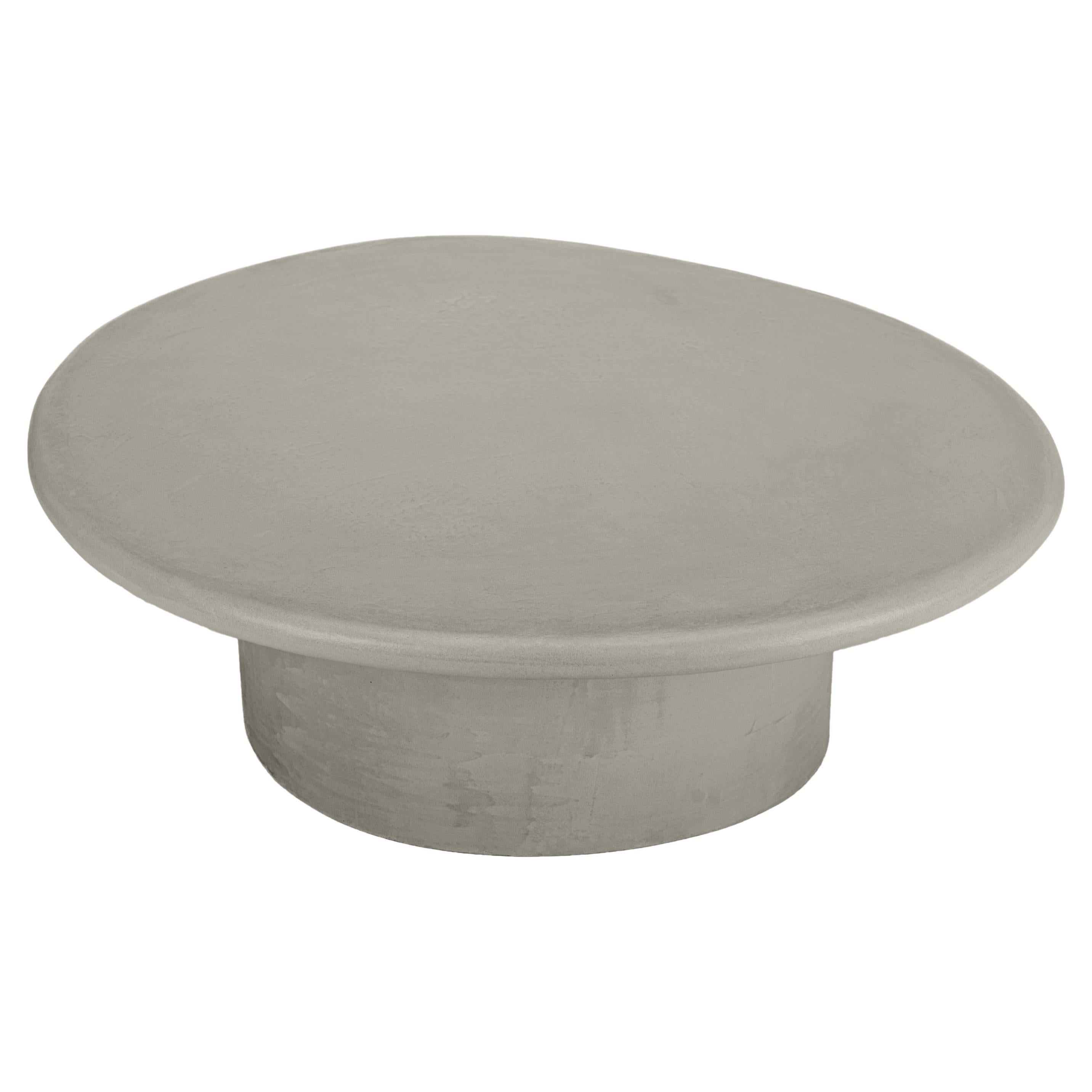 Organic Shaped Natural Plaster Coffee Table "Sami" by Isabelle Beaumont For Sale