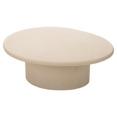 Contemporary Organic Natural Plaster "Sami" Coffee Table by Isabelle Beaumont