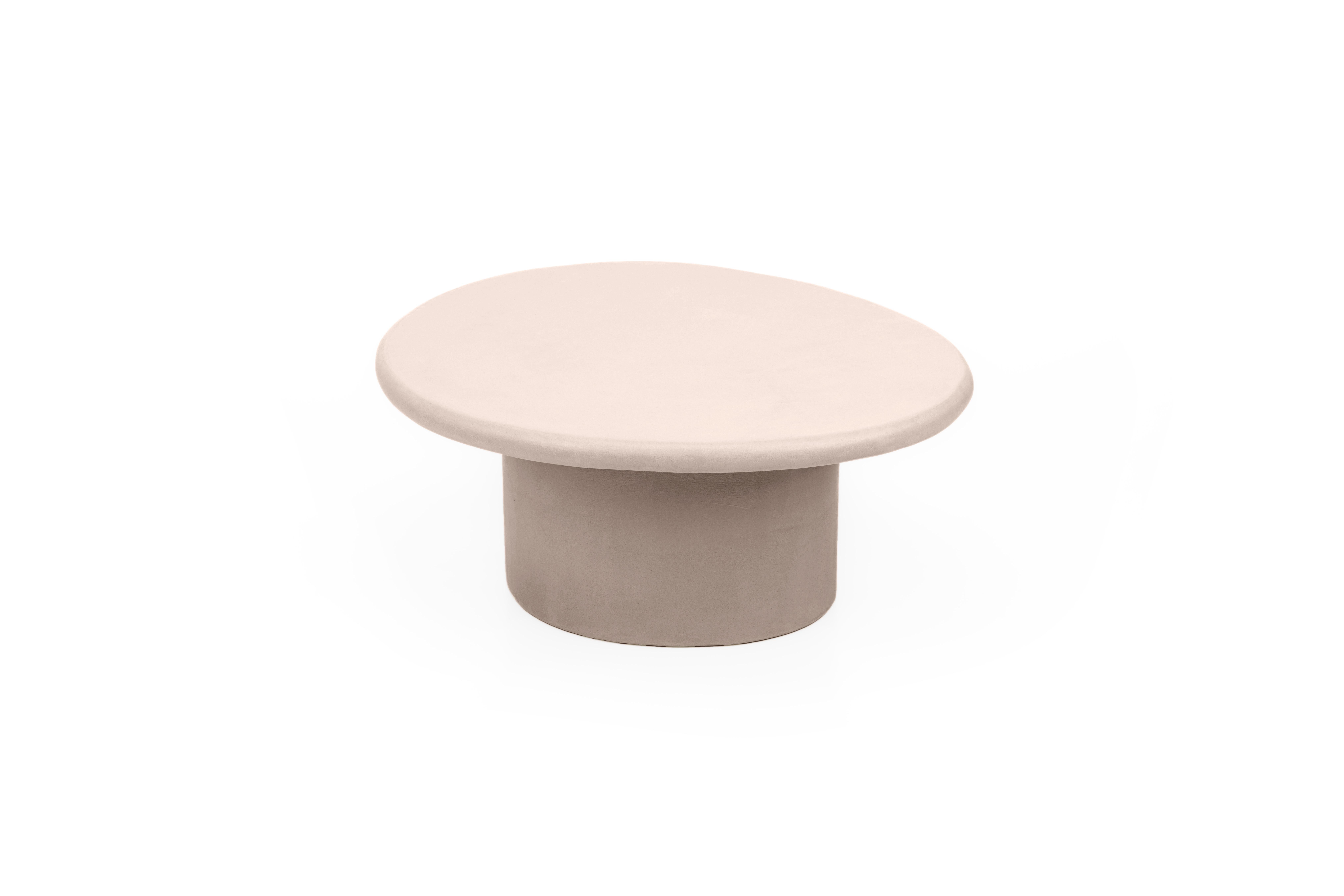 Minimalist Natural Plaster Coffee Table 