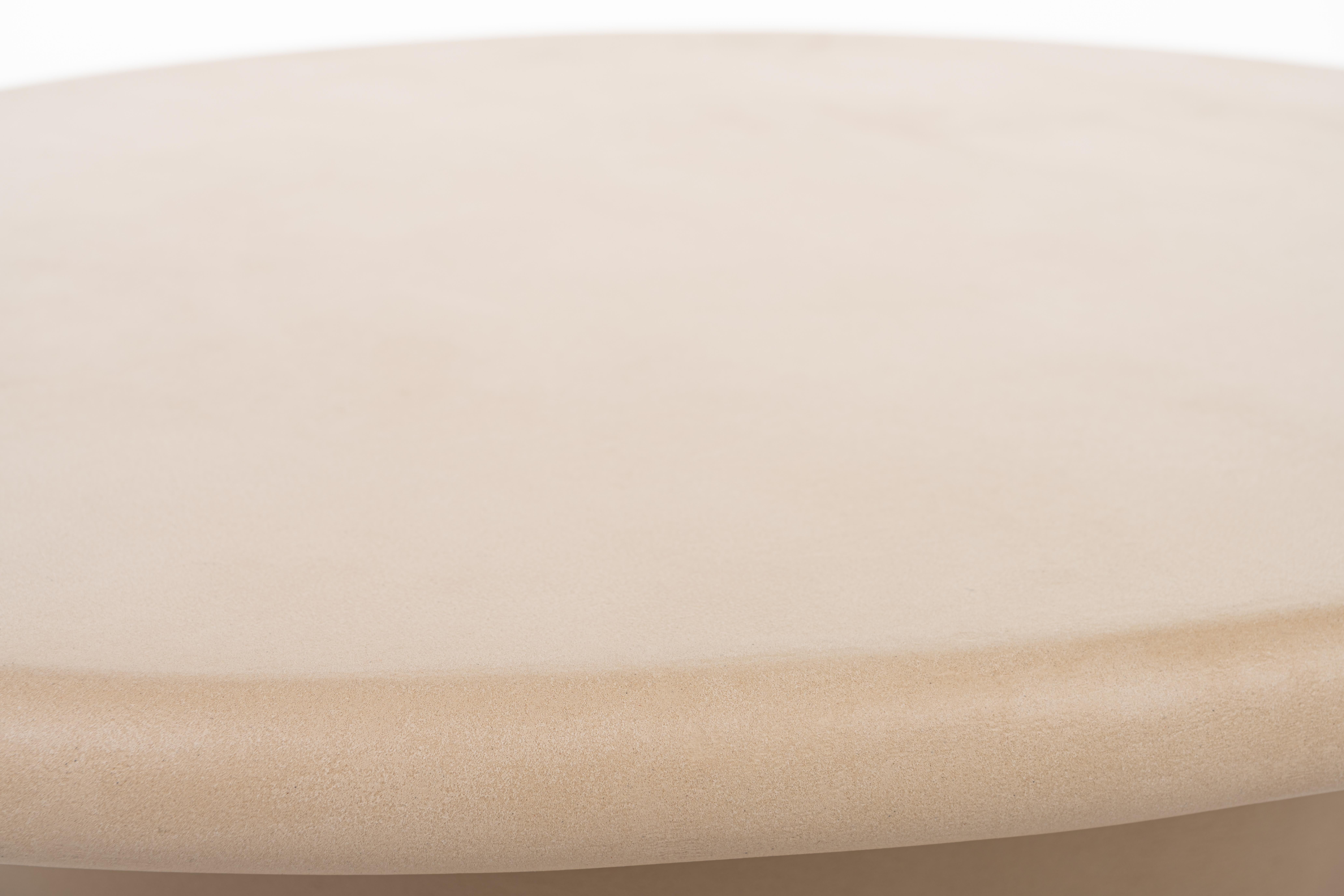 XXIe siècle et contemporain Table basse contemporaine en plâtre naturel organique 