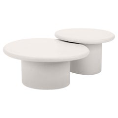 Set da tavola contemporaneo in gesso organico naturale "Sami" di Isabelle Beaumont