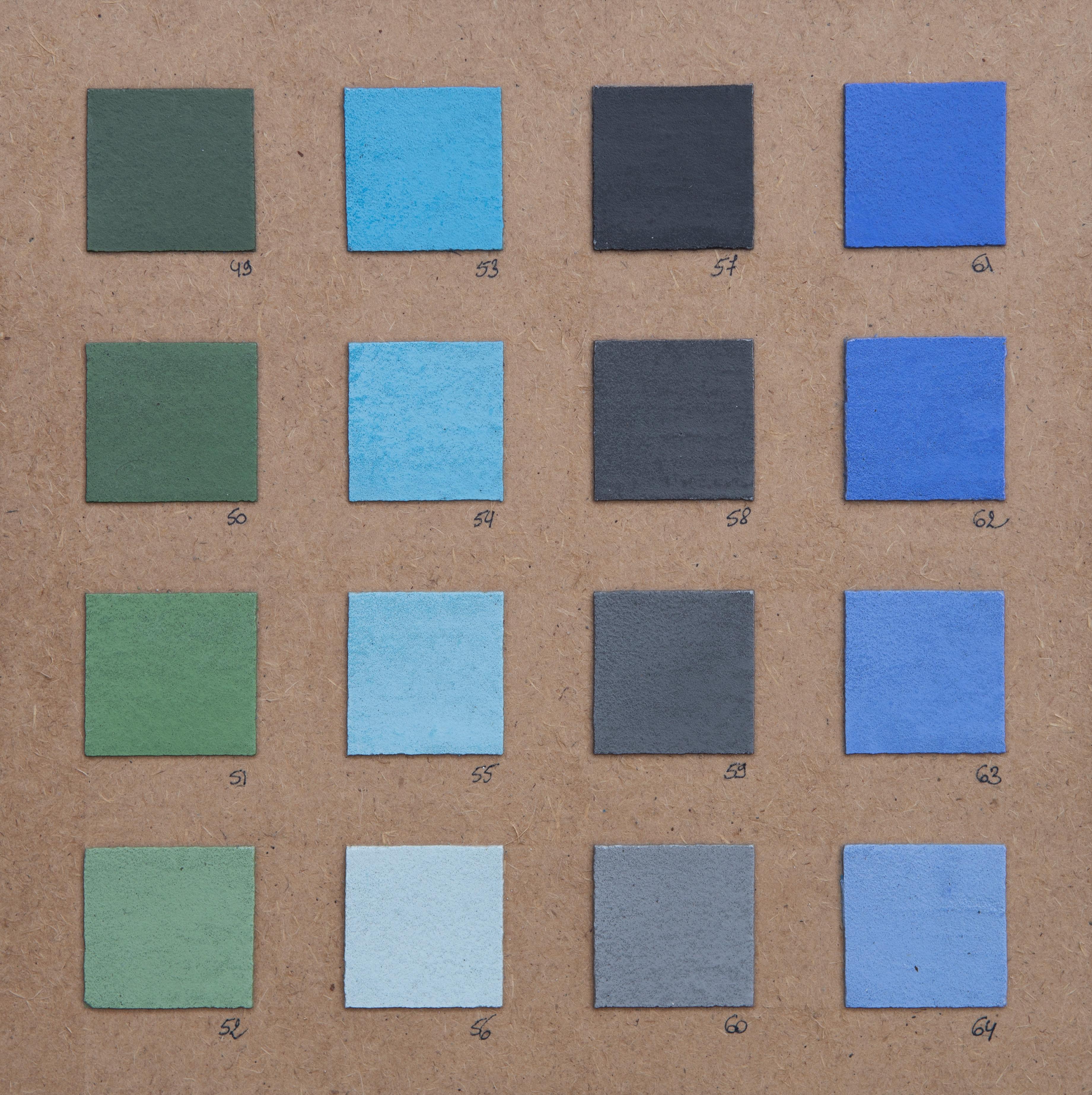 Échantillon de couleur du plâtre naturel de forme organique d'Atelier BB 10