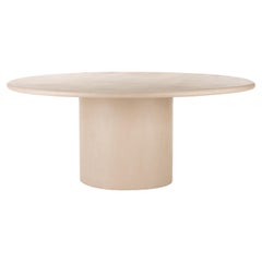 Contemporary Organic Natural Plaster "Sami" Table 150cm by Isabelle Beaumont
