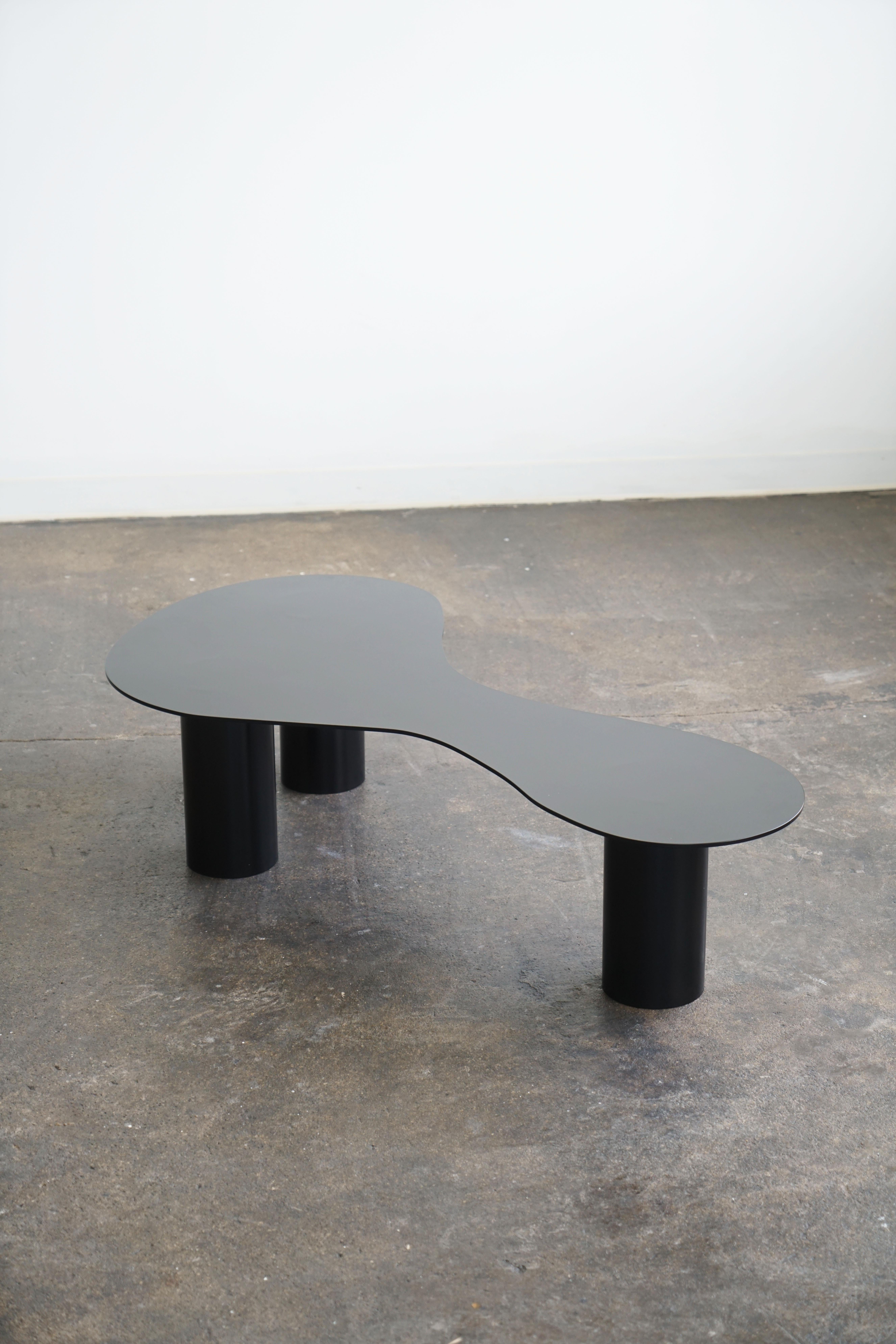 Organic Shaped Steel Coffee Table 
