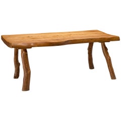 Organic Shaped Table in Solid Oak