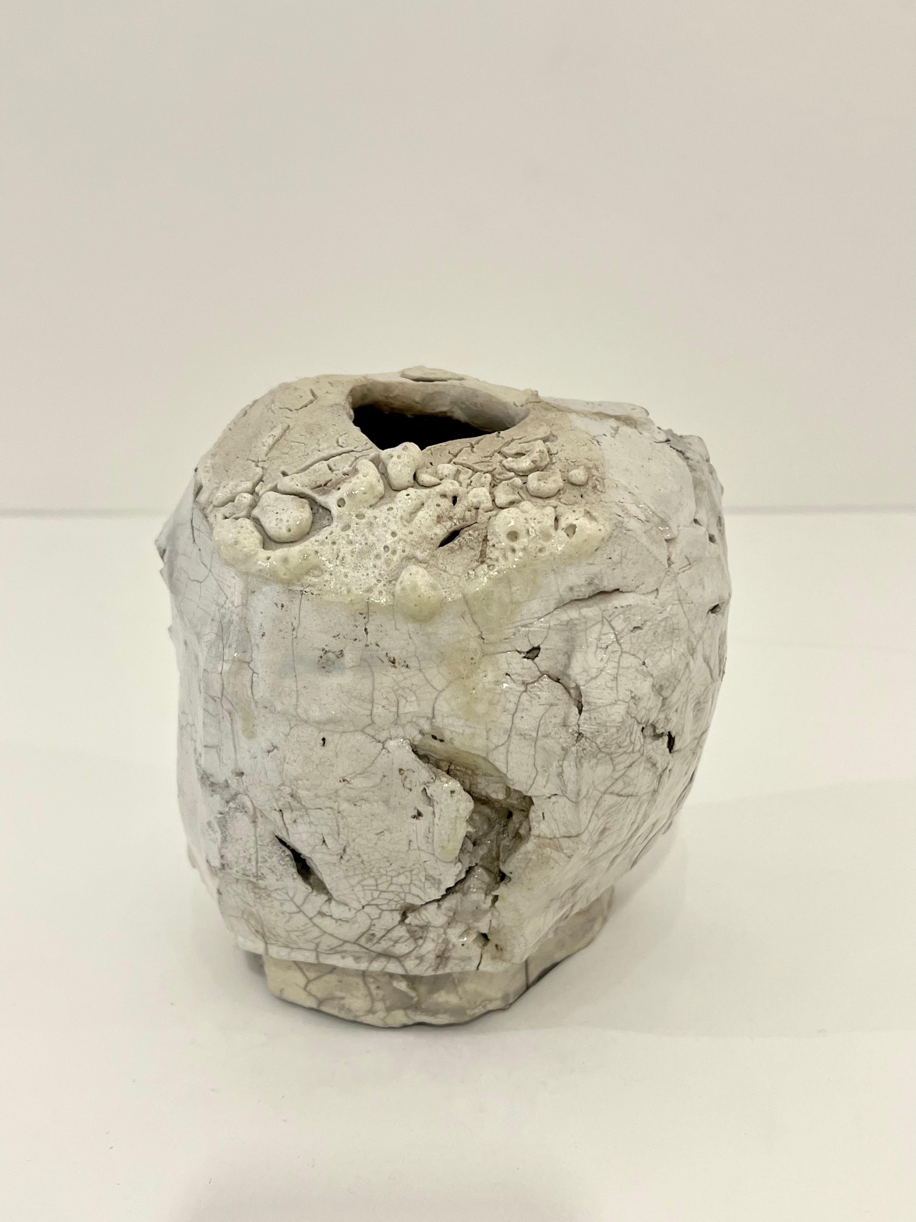Danish Organic Shaped Vase by Henrik Folsgaard For Sale