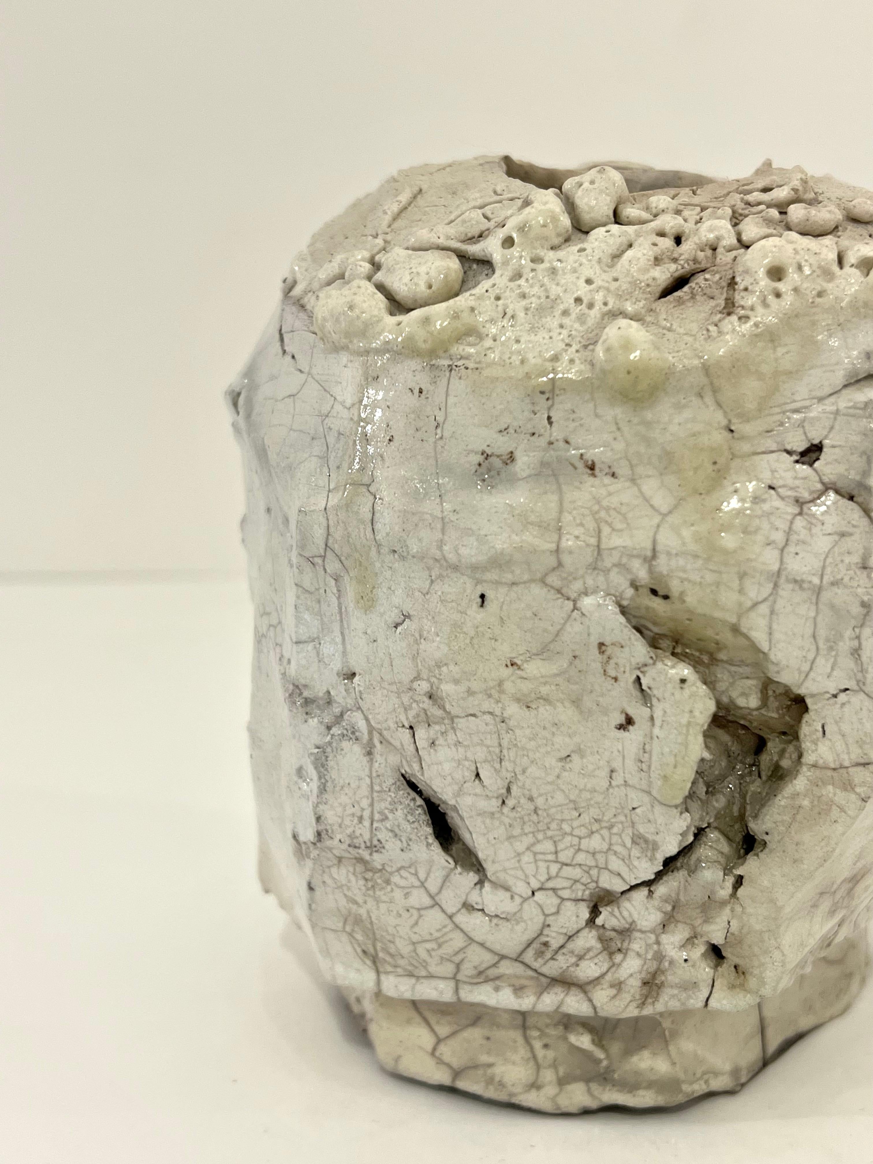 Ceramic Organic Shaped Vase by Henrik Folsgaard For Sale