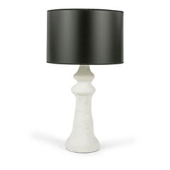 Organic Shaped White Plaster Lamp