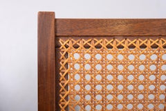 Organic shaped Wicker Footstool 1960s Holland