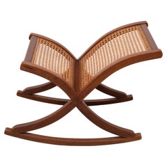 Organic shaped Wicker Footstool 1960s Holland
