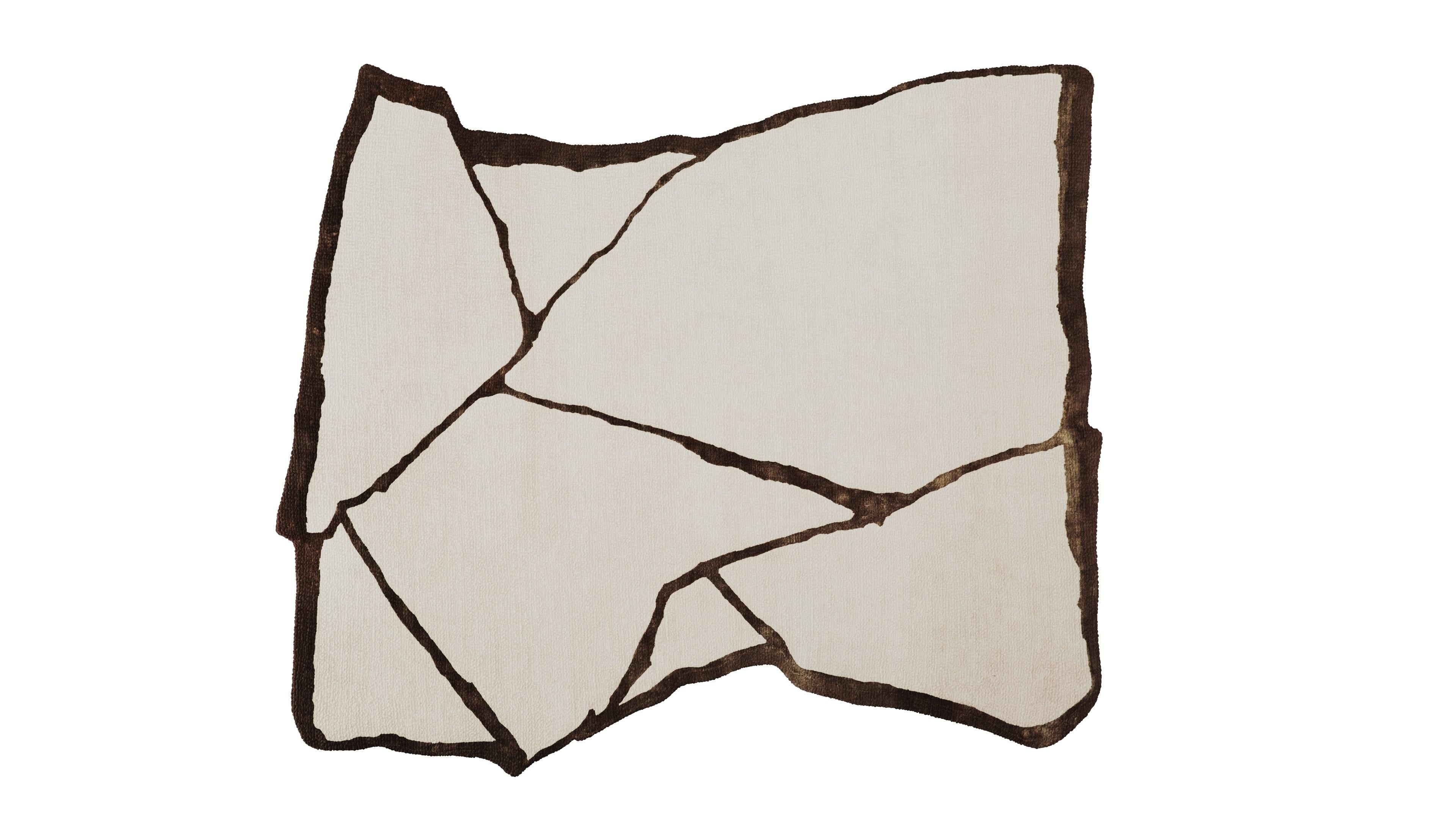 Portuguese Organic Silhouette Prism Rug For Sale