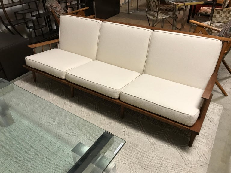 Organic Sofa in the Manner of George Nakashima For Sale 2
