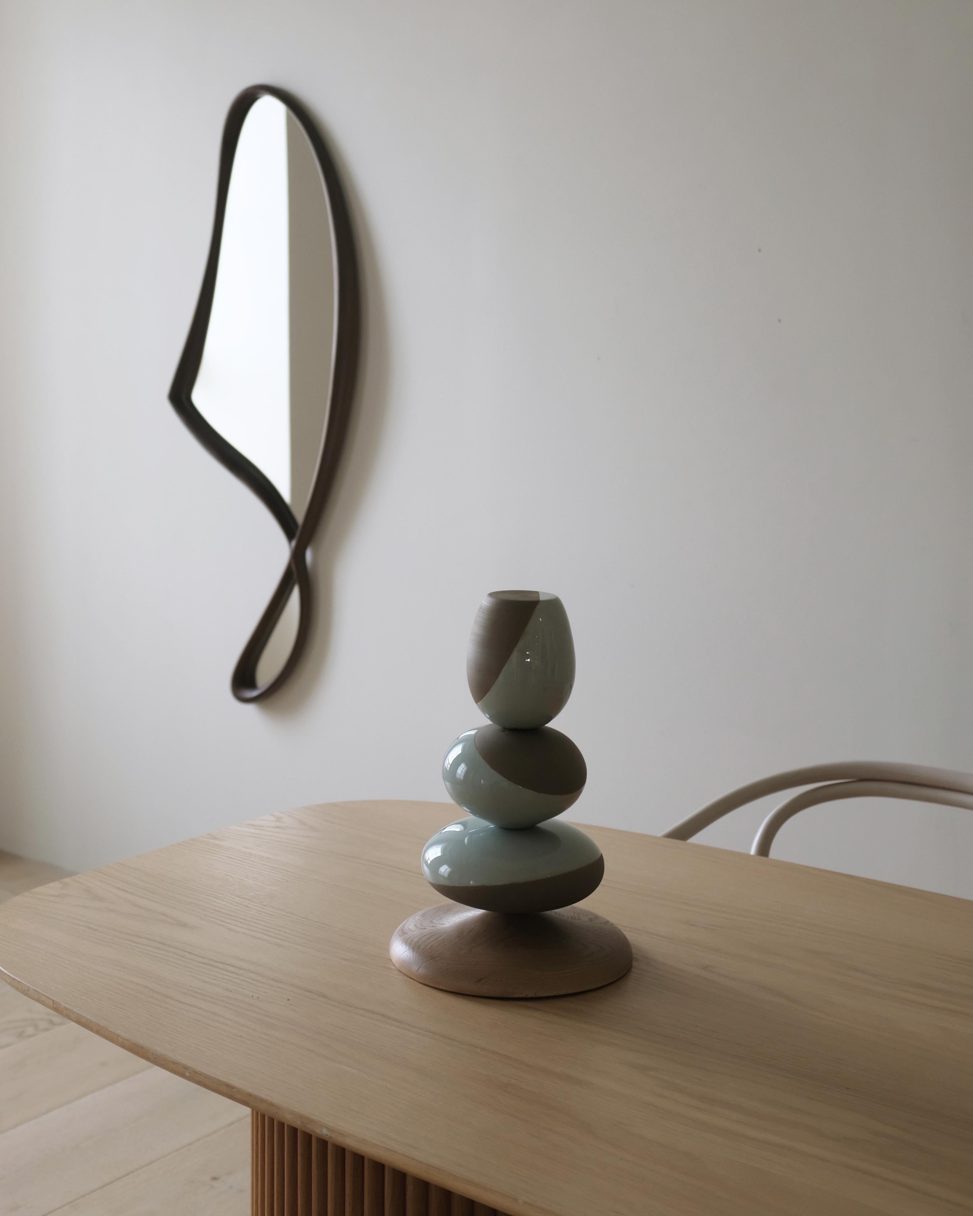 Organic Stack Table Sculpture - Contemporary Korean Ceramic by Soo Joo  In New Condition For Sale In New York, NY