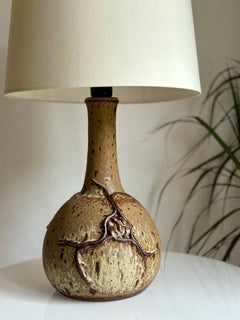 Lampada da tavolo in gres organico Stiil Denmark degli anni '70