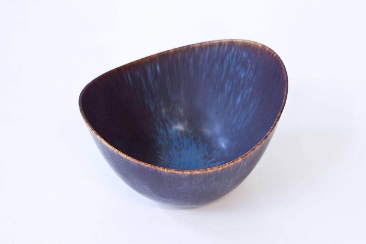 Swedish Organic Stoneware Bowl by Gunnar Nylund for Rörstrand, 1950s