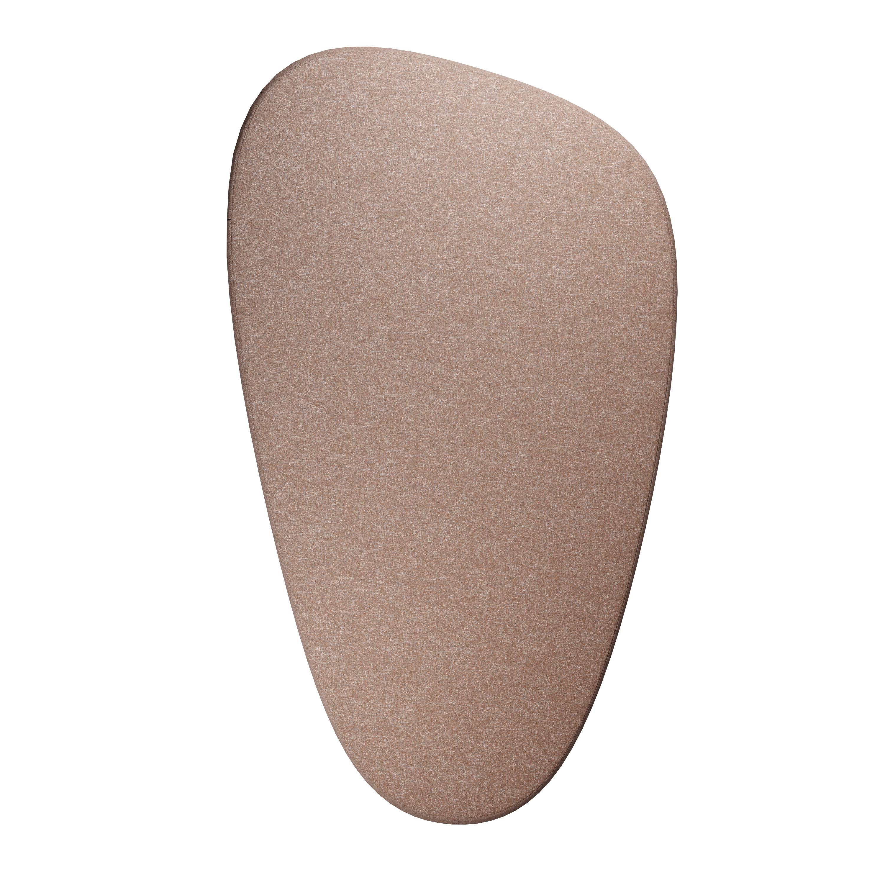 Portugais Pouf Organic Stons 200 en tissu uni pêche fabriqué à la main par Murmurio en vente