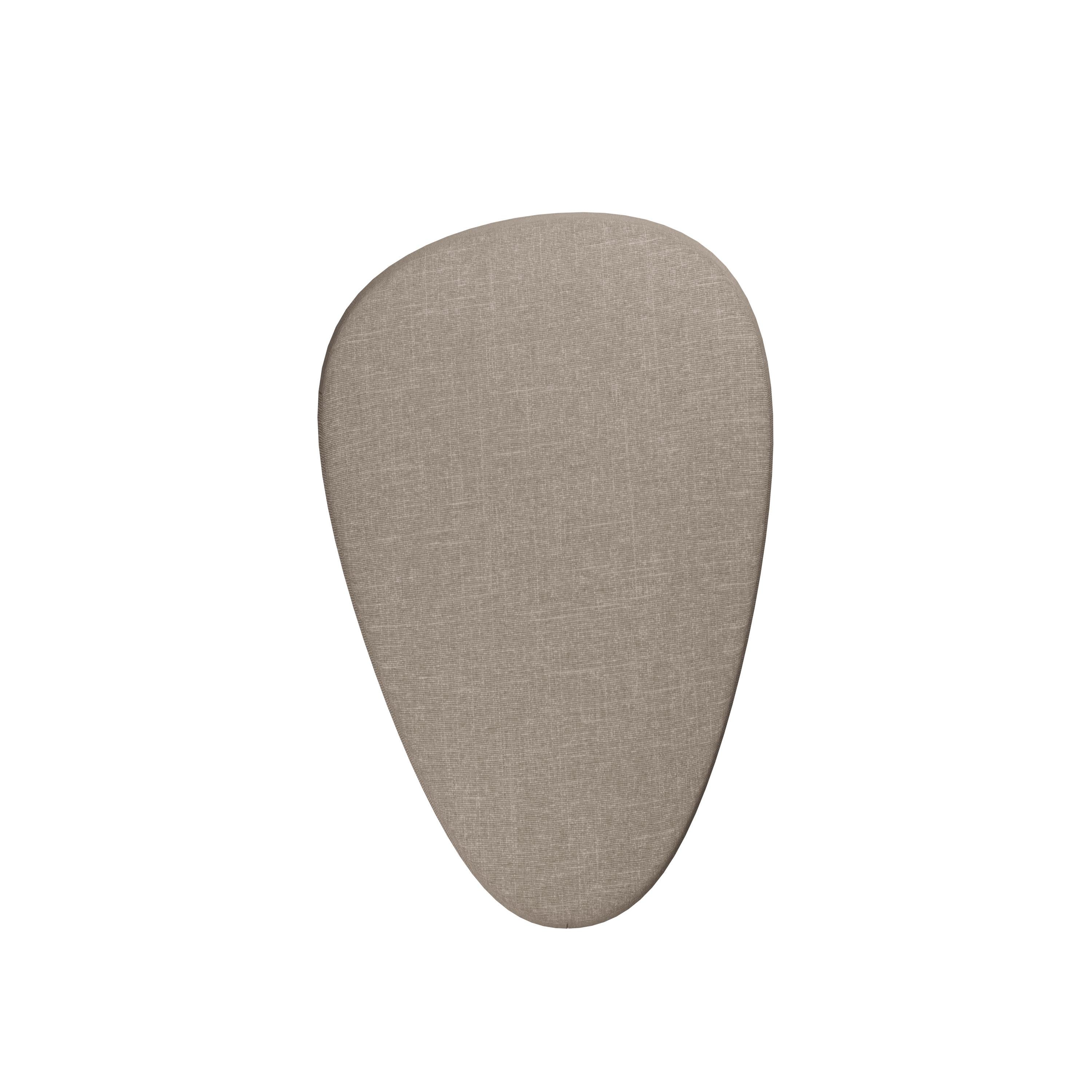 Portugais Pouf Stons 110 en tissu uni taupe fabriqué à la main par Murmurio en vente