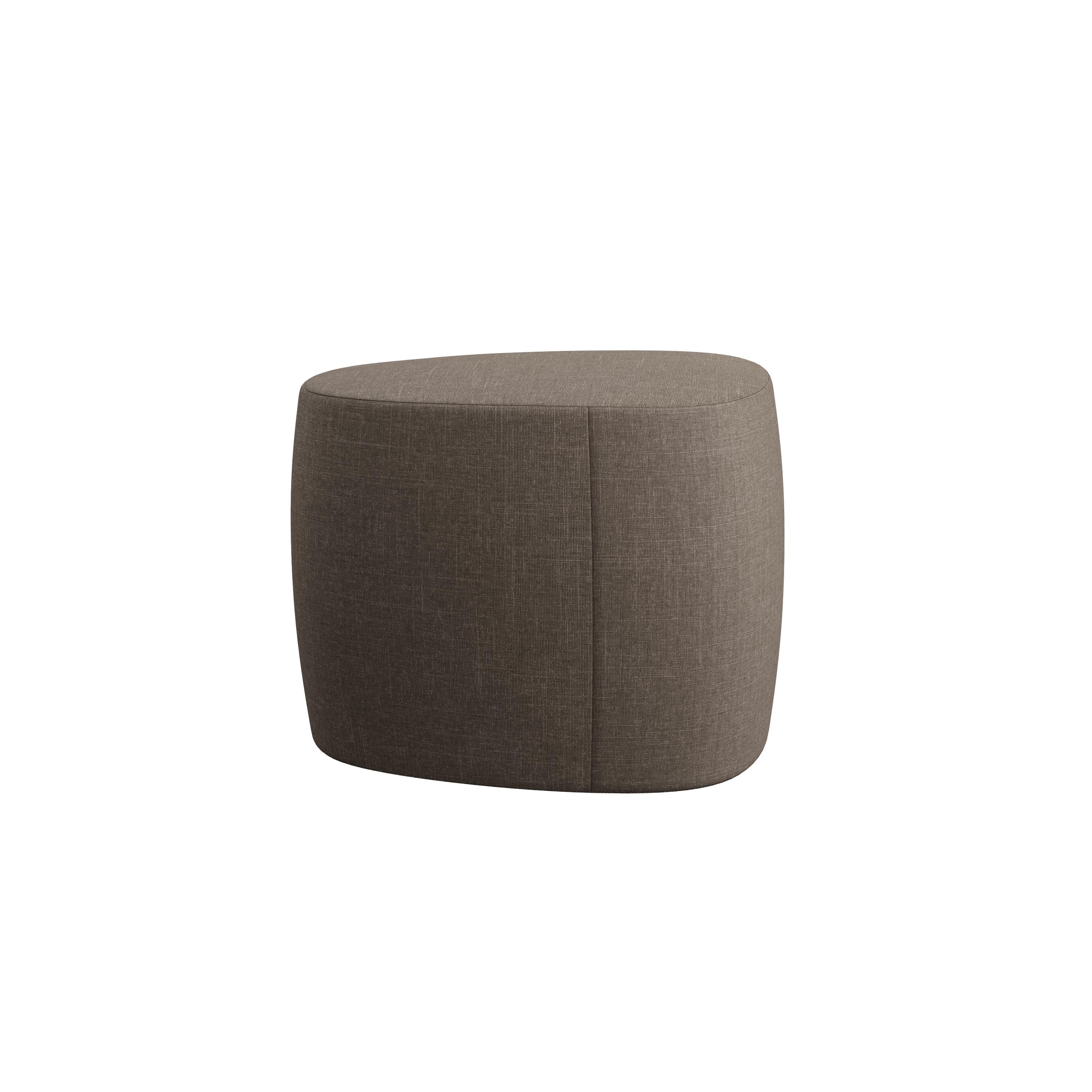 Puf orgánico Stons '52 en tejido liso topo hecho a mano por Murmurio Moderno orgánico en venta