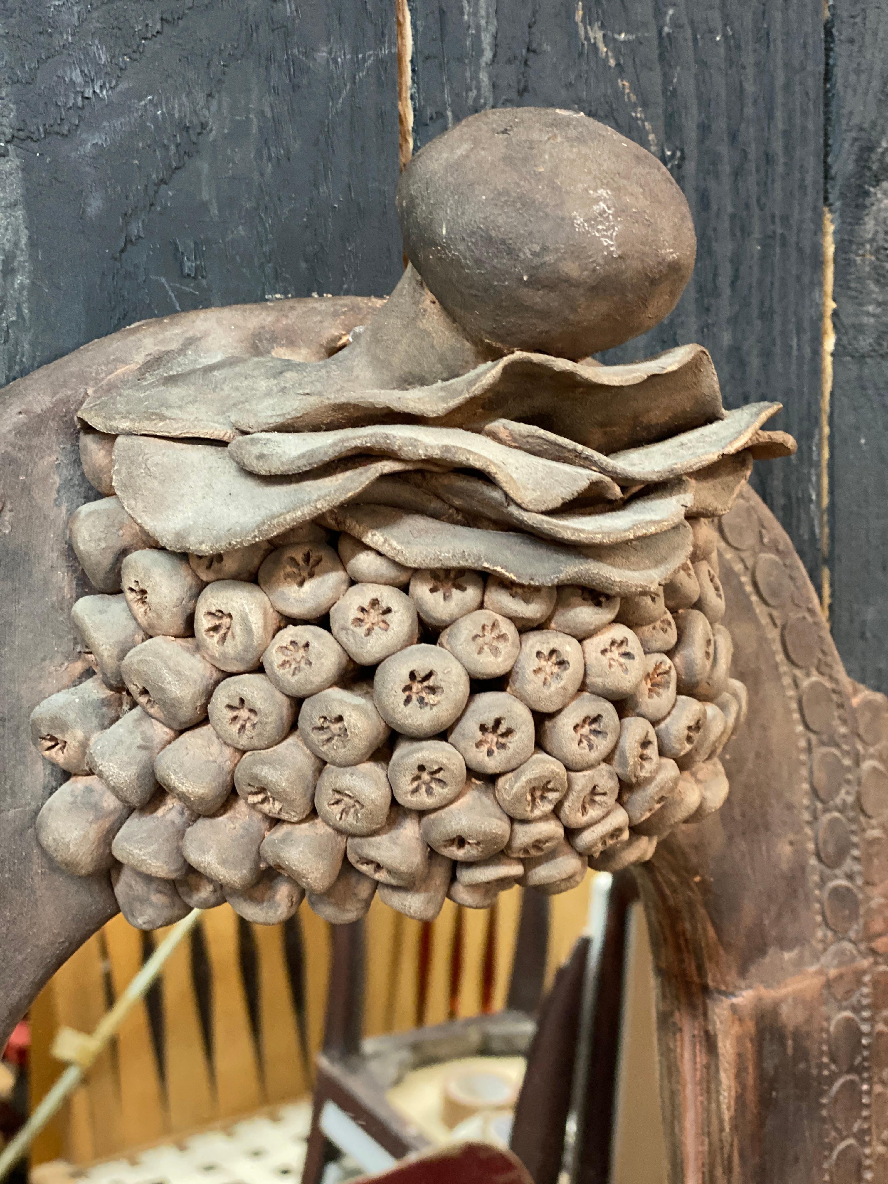 specchio in terracotta in stile organico in vendita 1