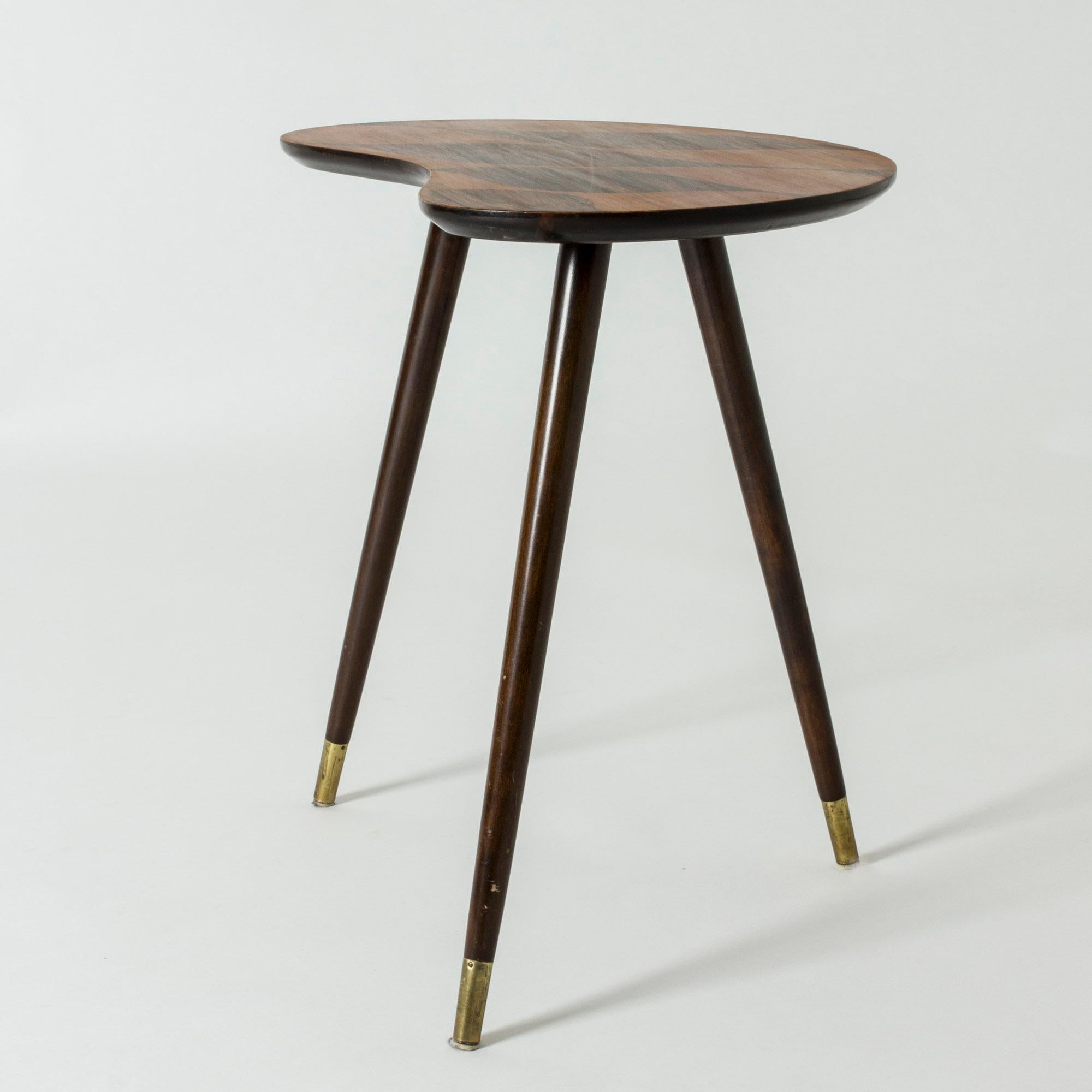 Organic Swedish Midcentury Coffee/Occasional Table with Inlaid Wood In Good Condition In Stockholm, SE