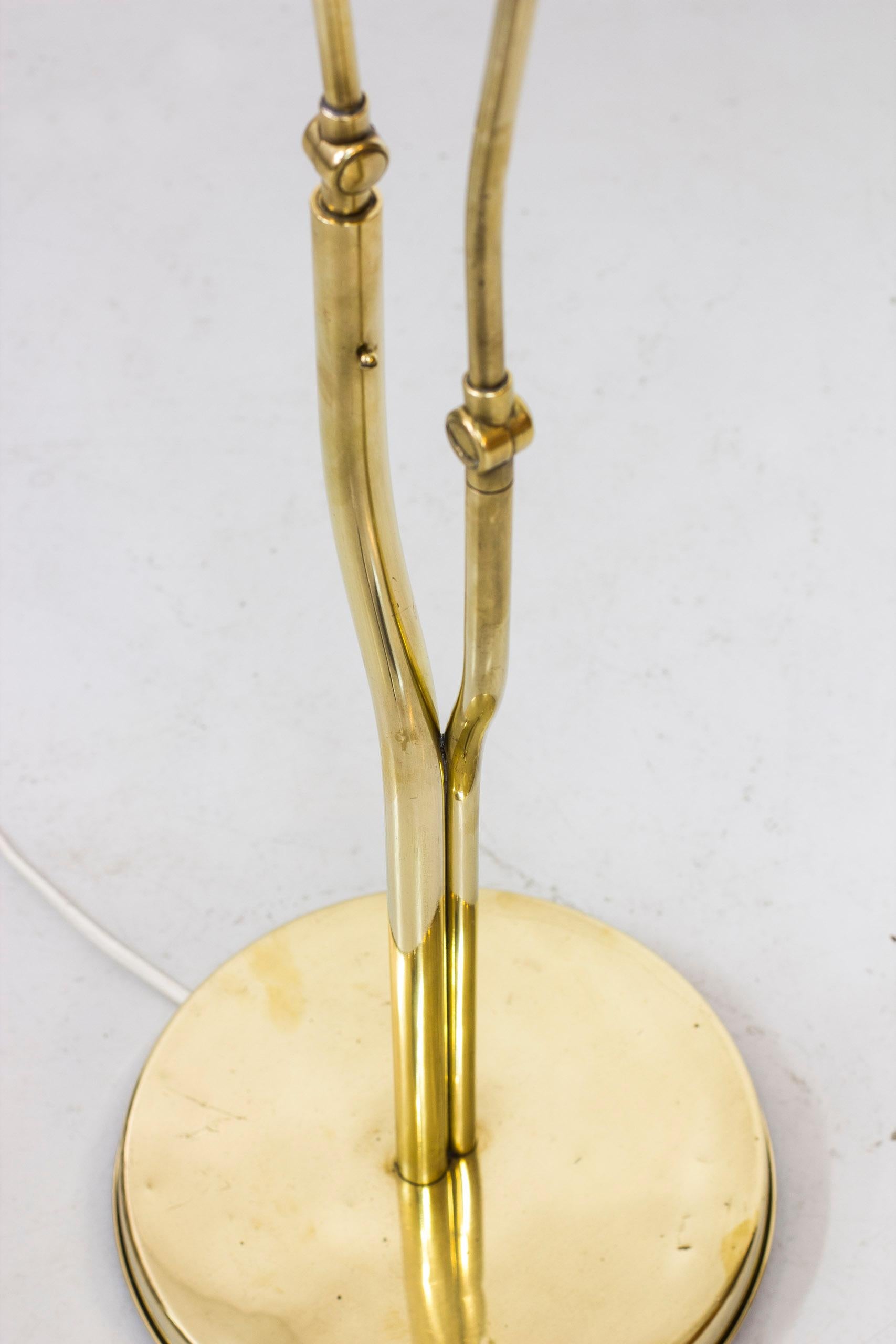 Brass Organic Swedish Modern Lamp, 1940s