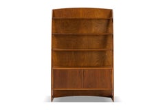 Organic swedish modern stained beech bookcase