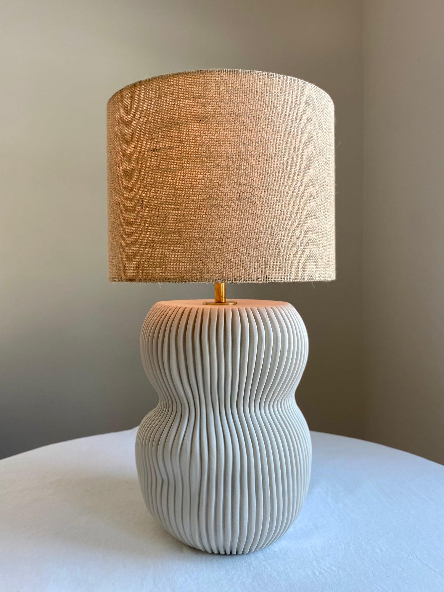 Hand-Crafted Organic Table Lamp #1