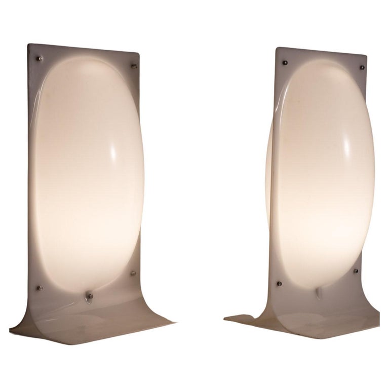 Percival Lafer table lamps, 1960s, offered by Heranca Cultural