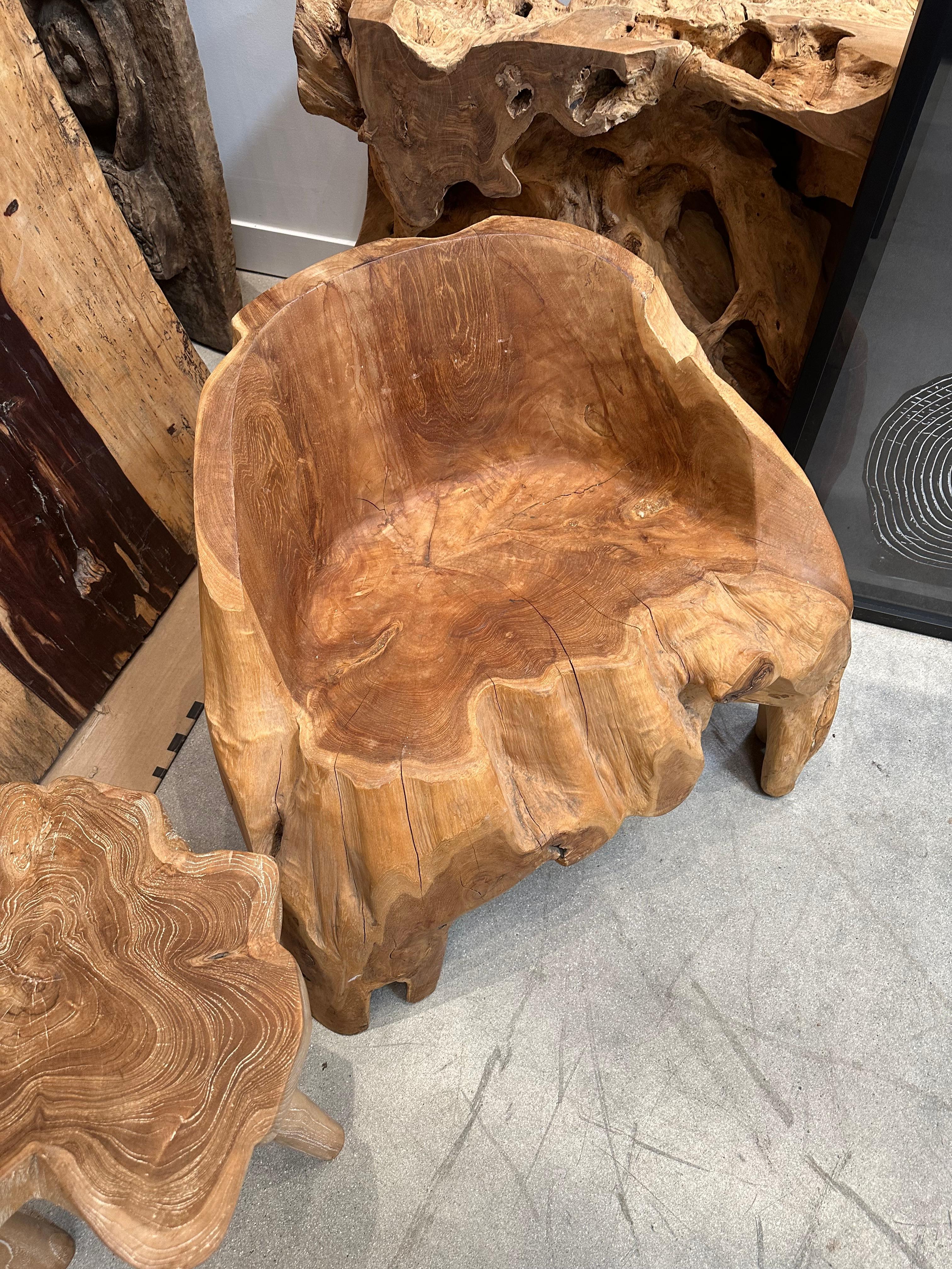 Teak Sedia d'angolo in teak organico in vendita