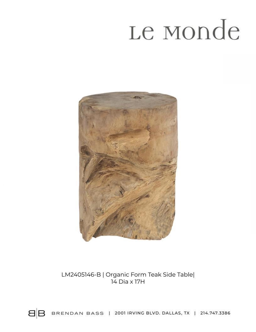 Organic Teak Side Table 6