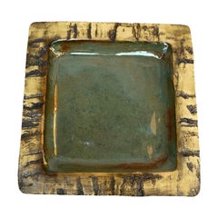 Organic Texture Art Pottery Square Tray