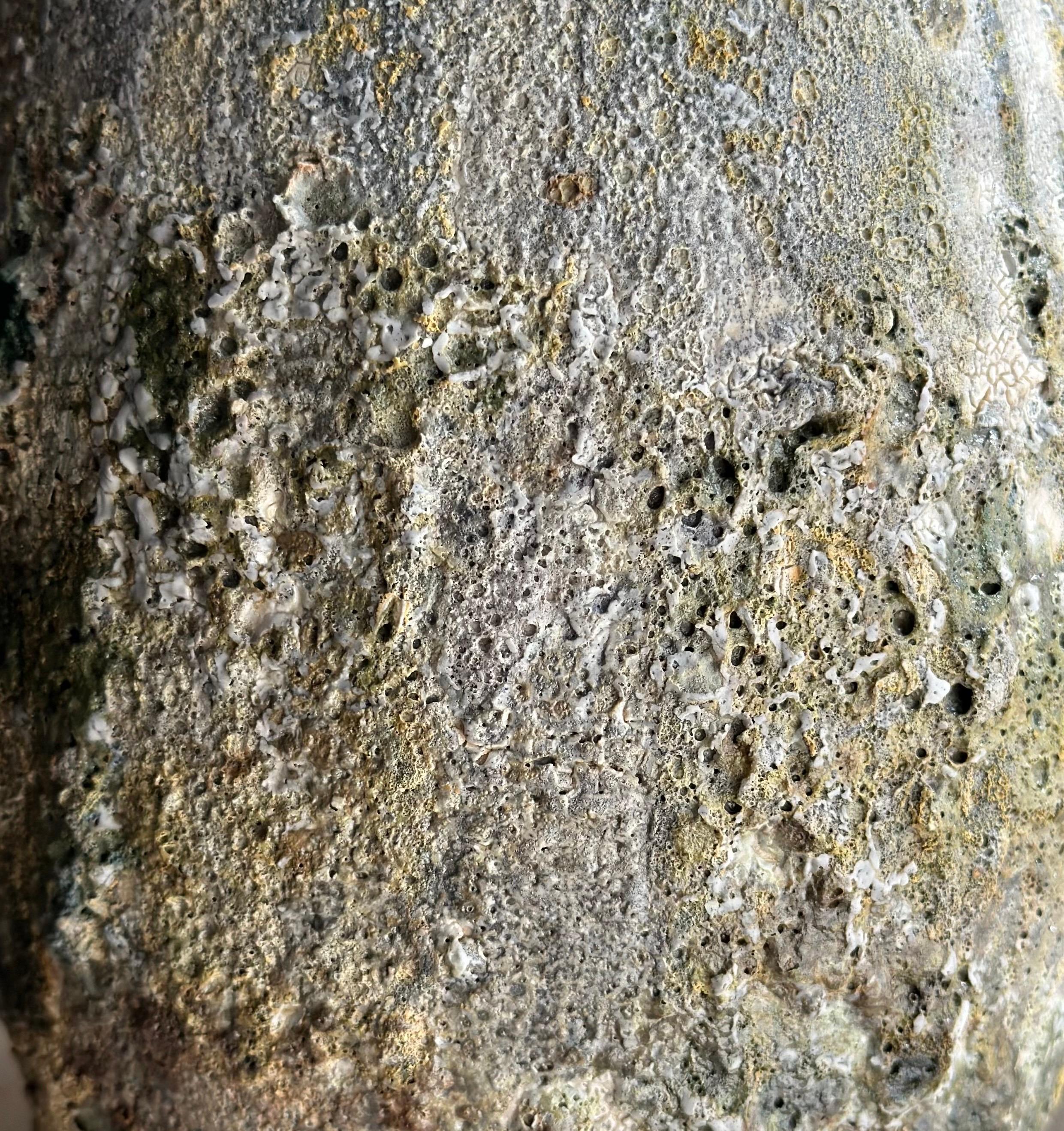 Americano Vaso allungato verde a struttura organica in vendita