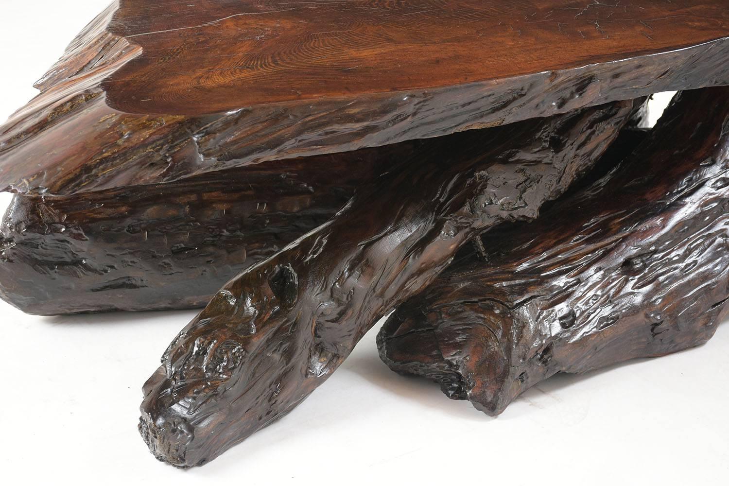 Walnut Organic Tree Root Coffee Table