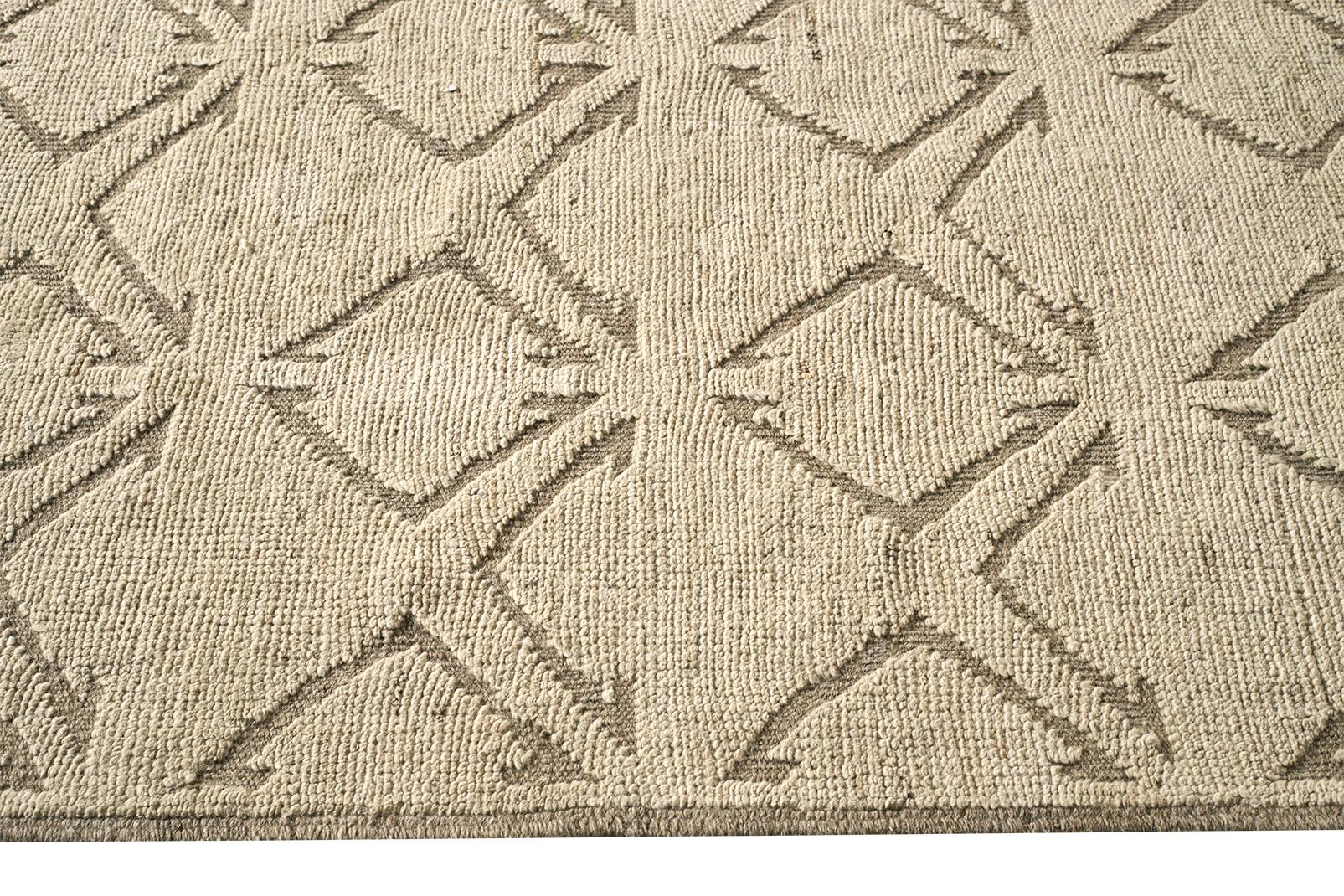 Wool Organic Turkish Tulu Rug in Geometric Pattern For Sale