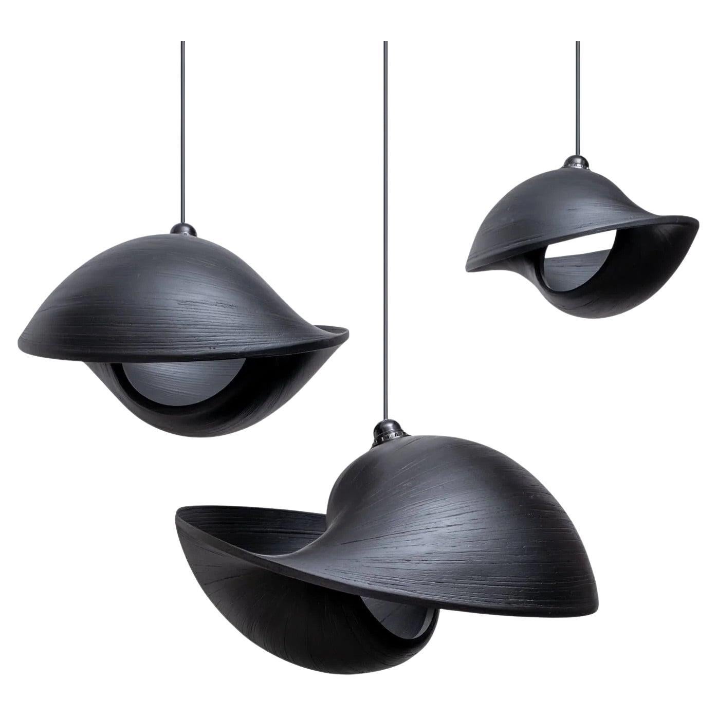 Organic Twisted Bamboo Pendant Light. Curated selection