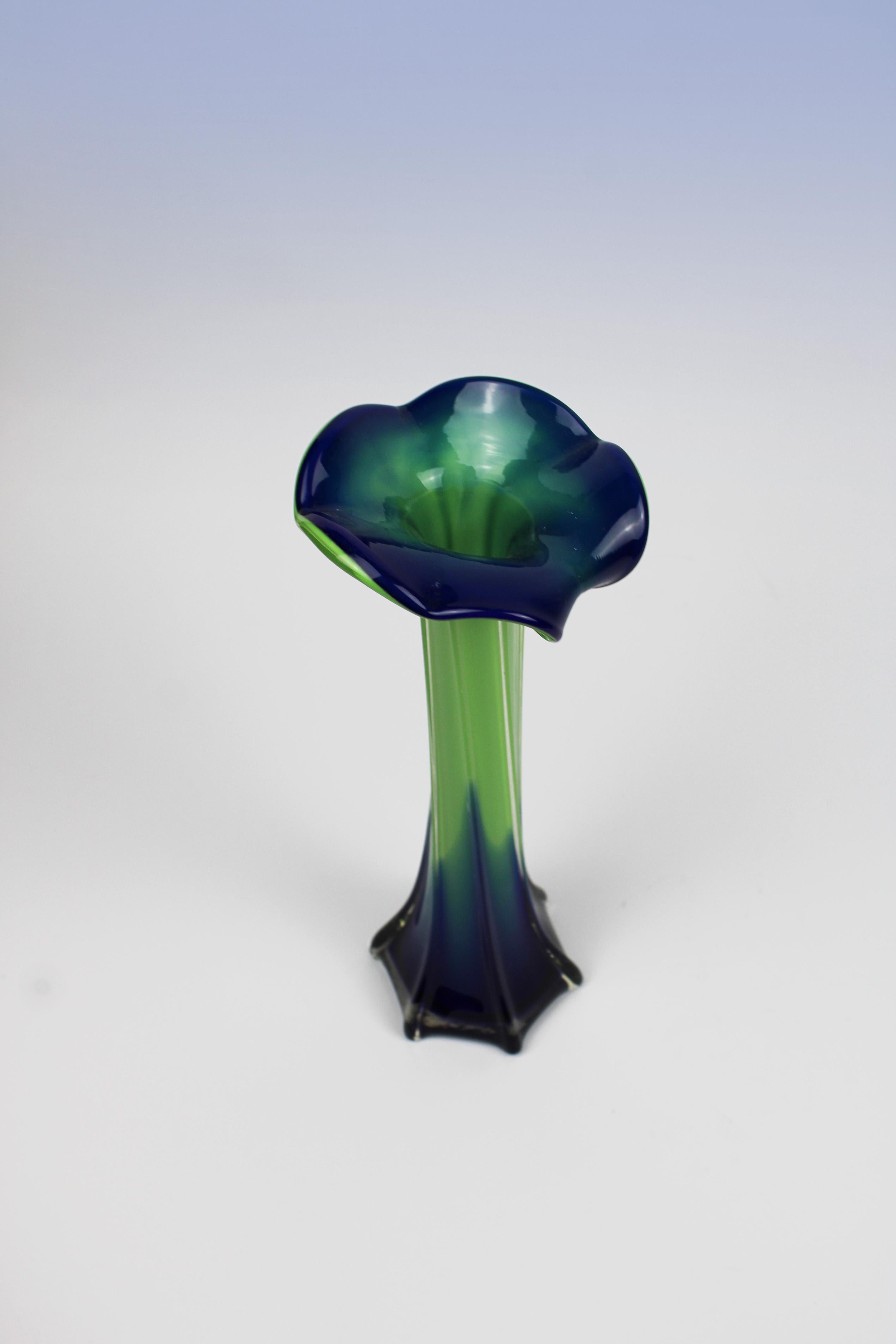 Mid-Century Modern Organic Vase Murano Glass 