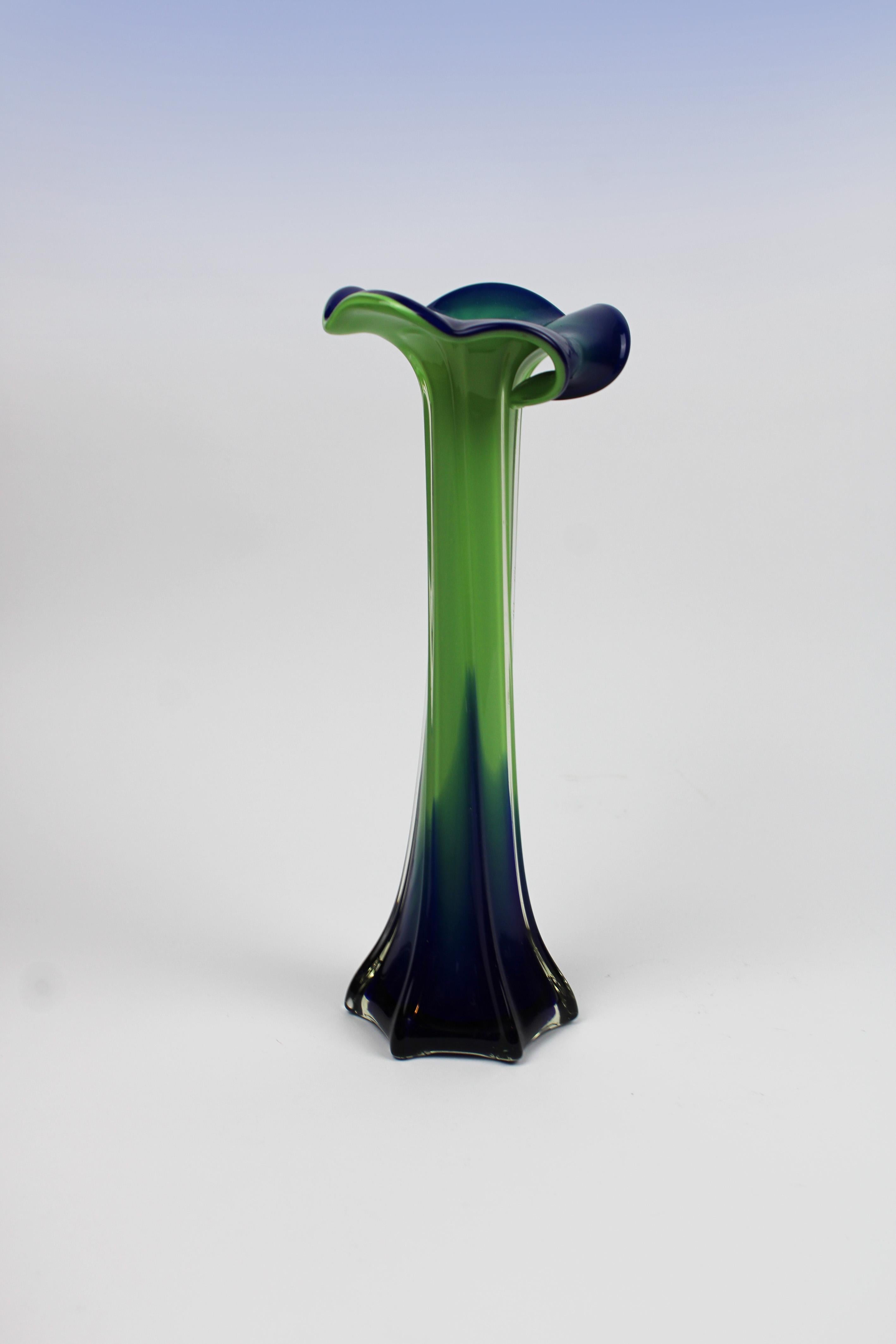 Italian Organic Vase Murano Glass 