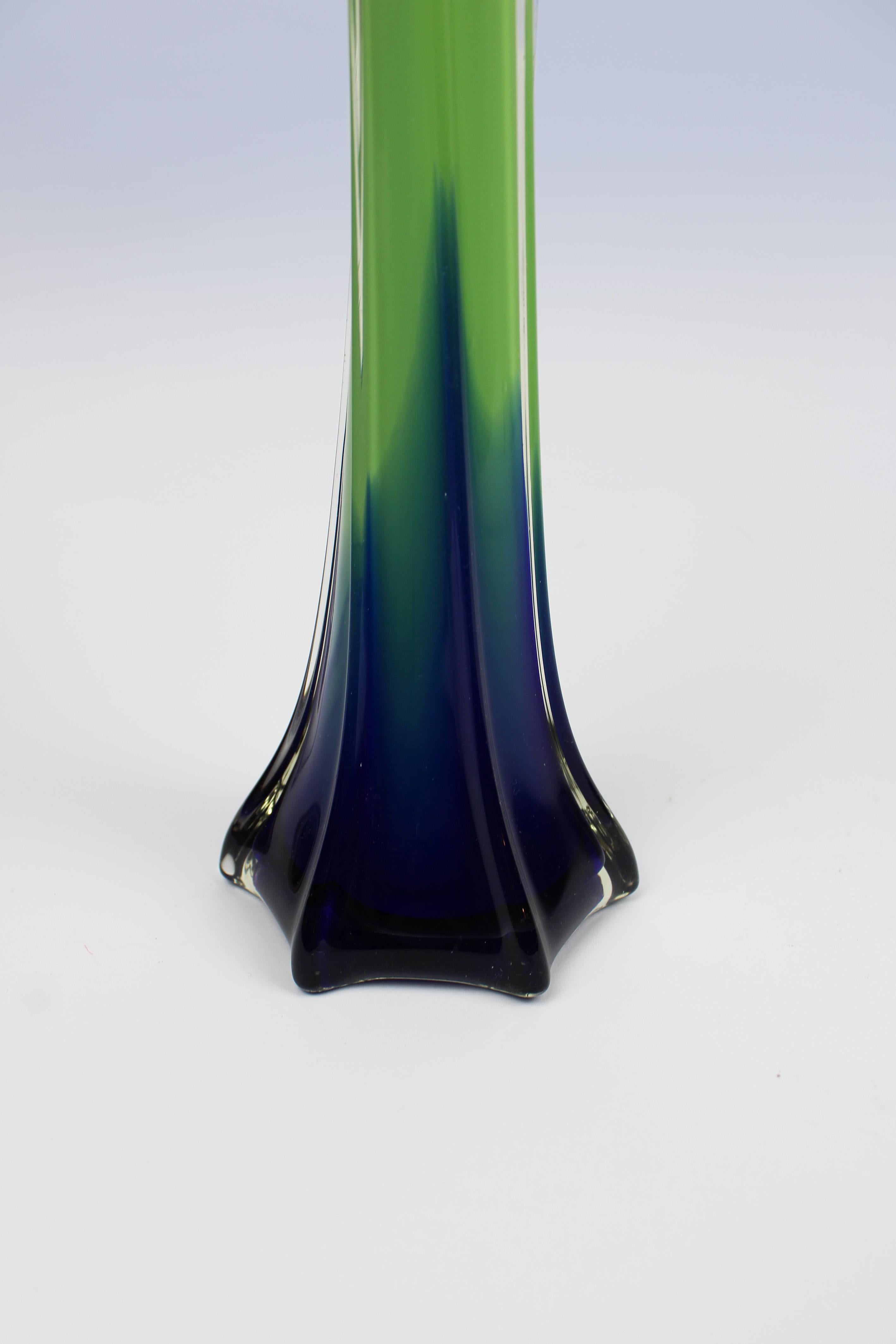 Late 20th Century Organic Vase Murano Glass 