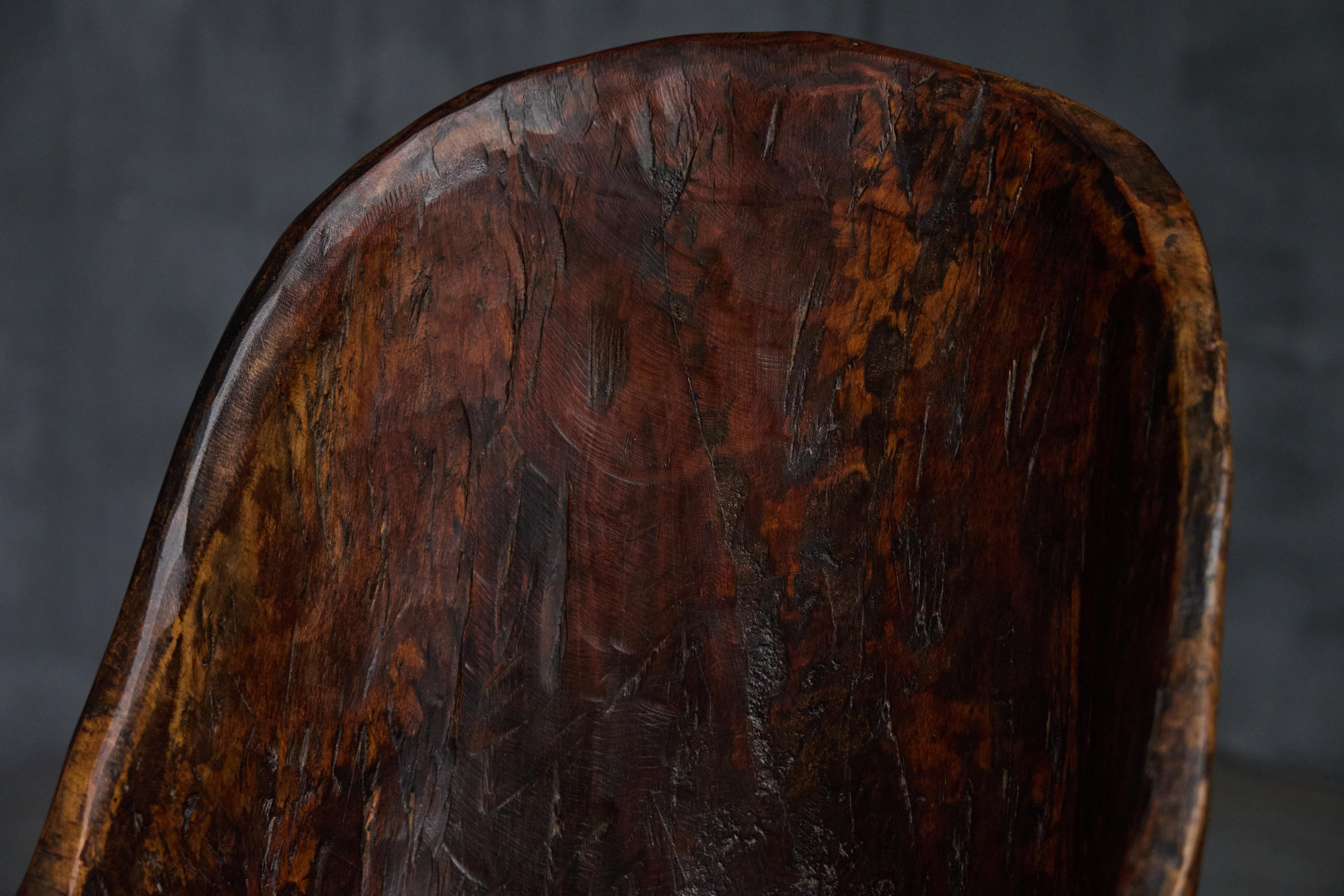 French Organic Wabi Sabi Chair, France, 1930s For Sale