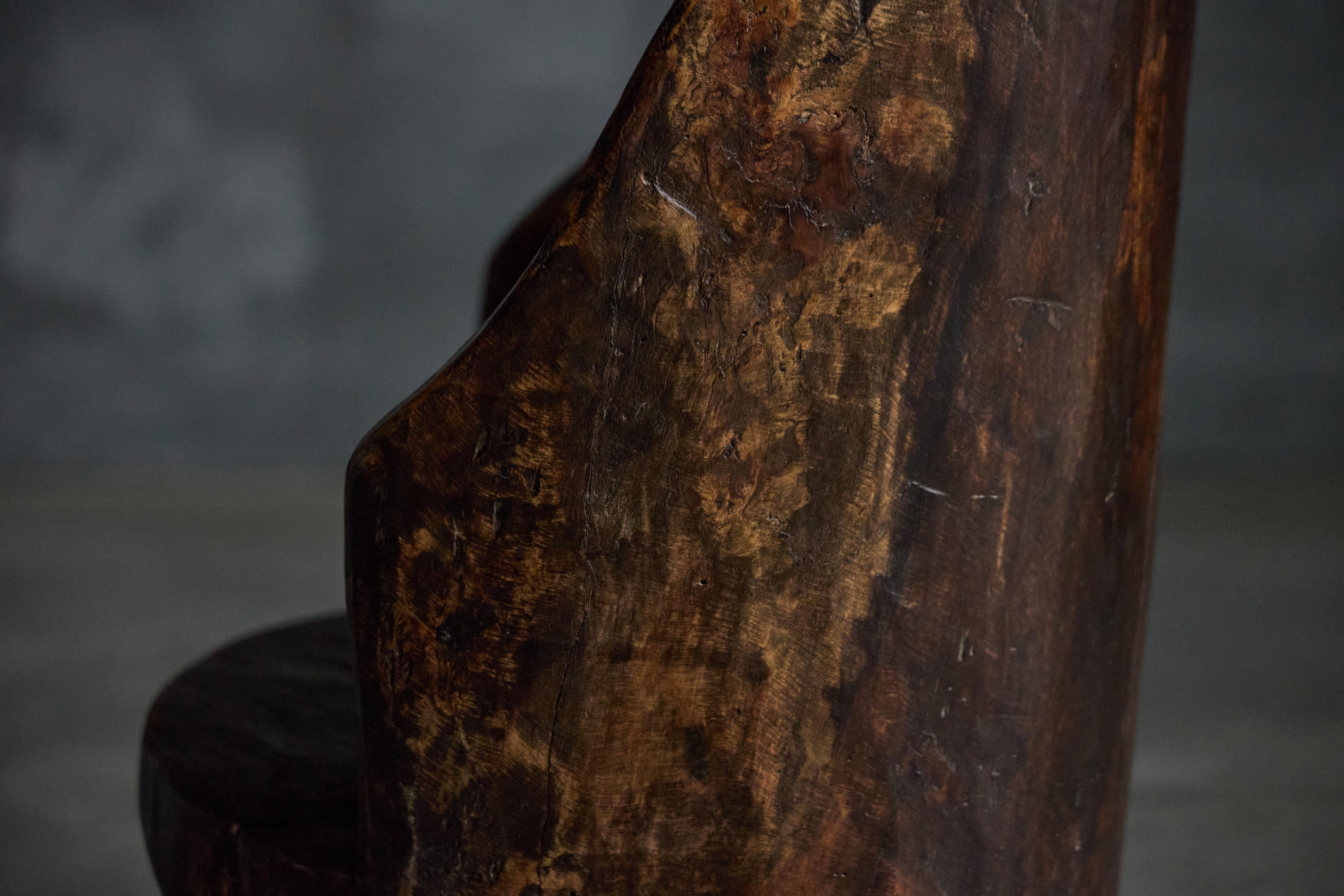 Mid-20th Century Organic Wabi Sabi Chair, France, 1930s For Sale
