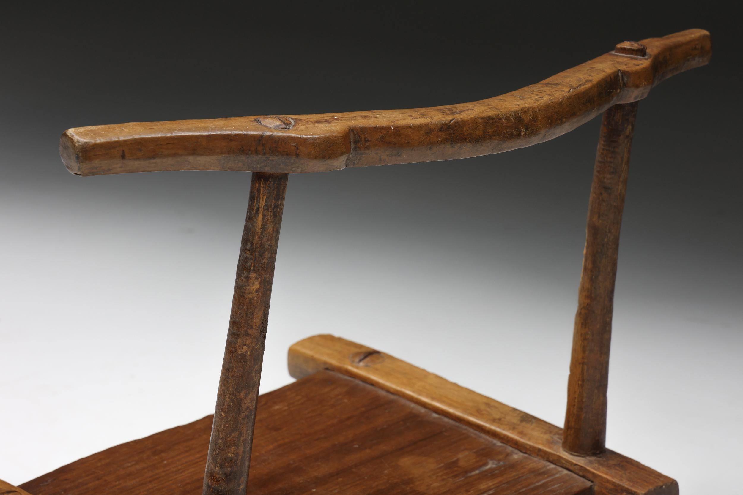 Organic Wabi-Sabi Chair, France, 20th Century For Sale 2