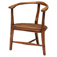 Organic Wabi Sabi Tripod Chair, France, 1940s