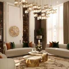 Organic Wall Sconce Featuring Gold-Plated Brass Leaves