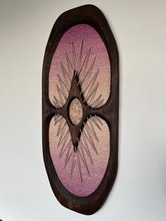 Organic Wall Wood and Wool Tapestry by Rozinkova, 1970s/Czechoslovakia