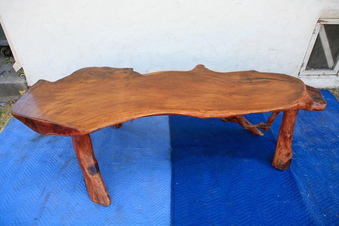 Organic Walnut Coffee Table In Good Condition In Los Angeles, CA