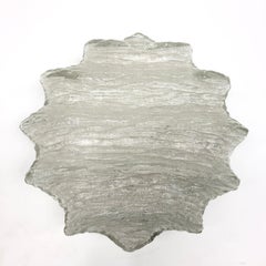 Lampada ad incasso o scendiletto in vetro con motivo a onde organiche, Germania, anni '70