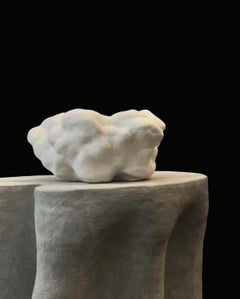 Organic White Ceramic Cloud Vessel by Hanna Englund Ceramics