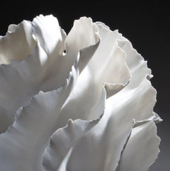 Scultura organica in porcellana bianca, Sandra Davolio