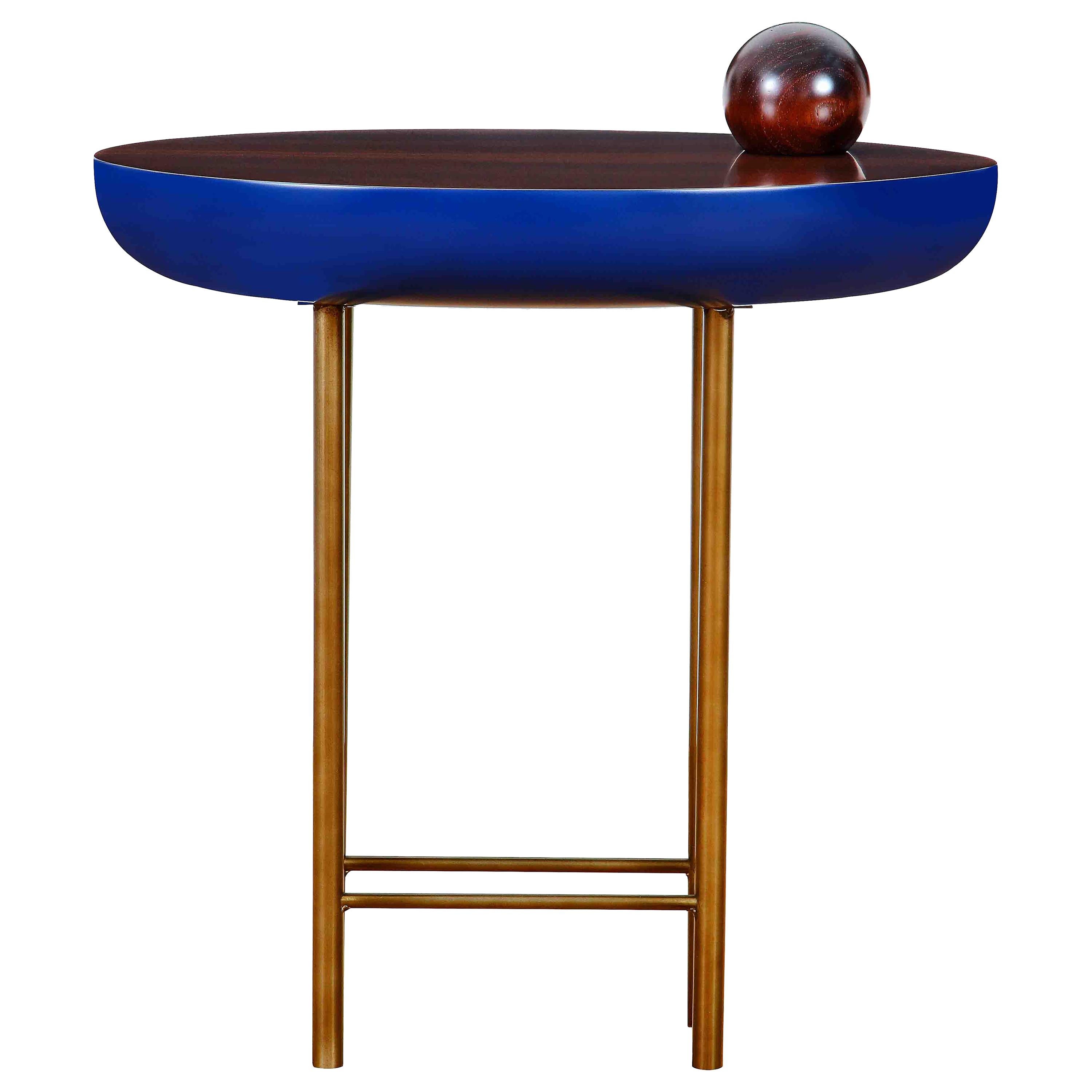 "ORGANIC" Wood and Lacquer Lateral Table For Sale