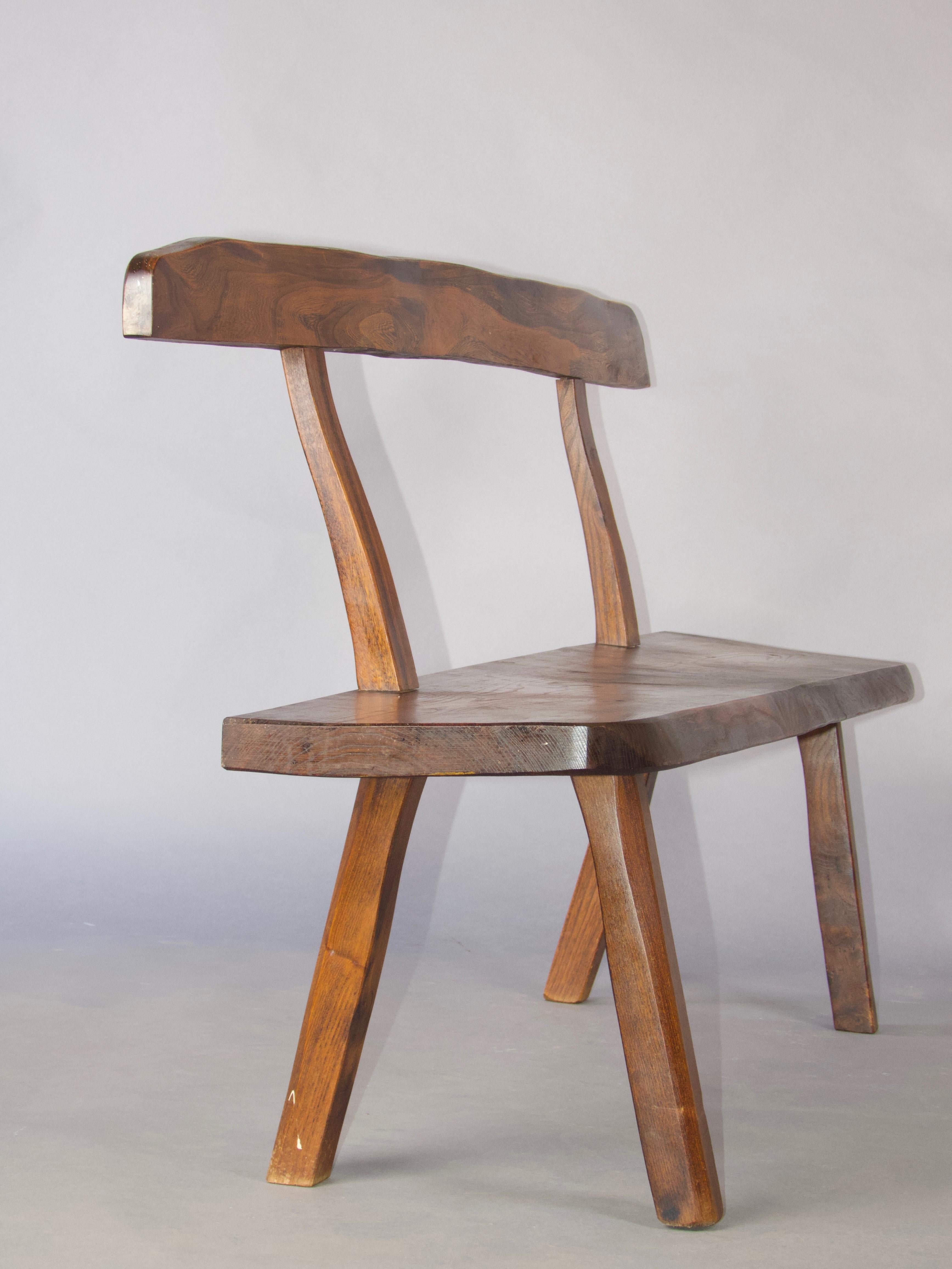 panchina organica in legno massiccio